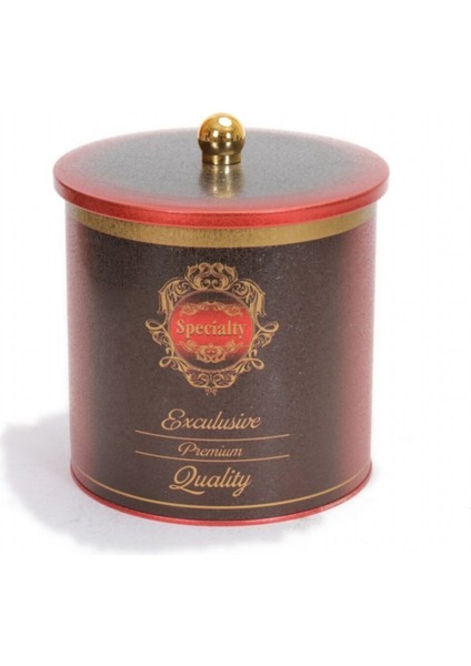 Special Desenli Yuvarlak Çok Amaçlı Metal Erzak Saklama Kabı 4.5 lt - Kırmızı fiyatları