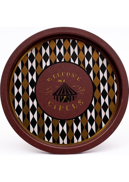 EE197-T8 Circus Desenli Yuvarlak Tepsi 31.5 cm fiyatları