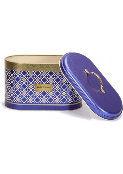 Sultan Desenli Metal Ekmek Sepeti 11 lt - Mavi Beyaz indirimleri