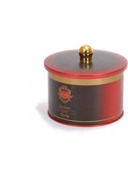 Special Desenli Yuvarlak Çok Amaçlı Metal Erzak Saklama Kabı 1.7 lt - Kırmızı fırsatları