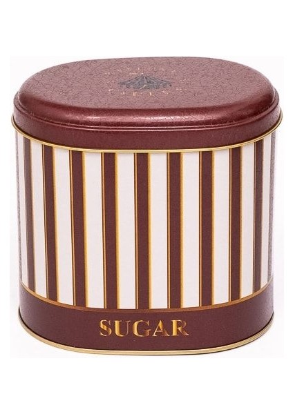 ER004-8J Circus Cream Sugar Desenli Oval Metal Saklama Kabı 11X15 cm fiyatları