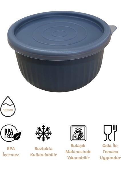 x Vipahmet Vakumlu Saklama Kabı, 0,50 Lt, Antrasit fiyatları