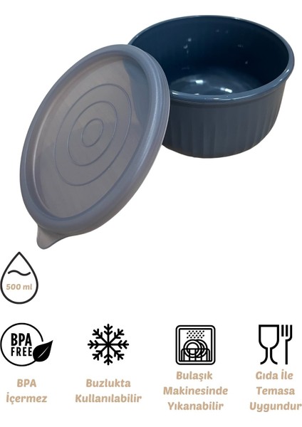 x Vipahmet Vakumlu Saklama Kabı, 0,50 Lt, Antrasit modelleri