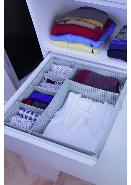 Çekmece Düzenleyici 4'lü 10X40 - Çok Amaçlı Ayarlanabilir Bölmeli Organizer