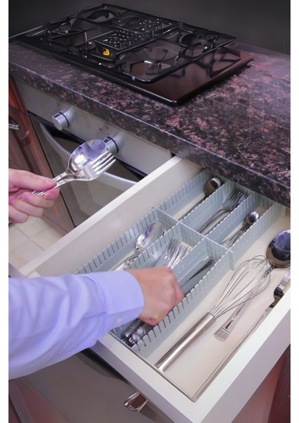 Çekmece Düzenleyici 4'lü 10X40 - Çok Amaçlı Ayarlanabilir Bölmeli Organizer modelleri