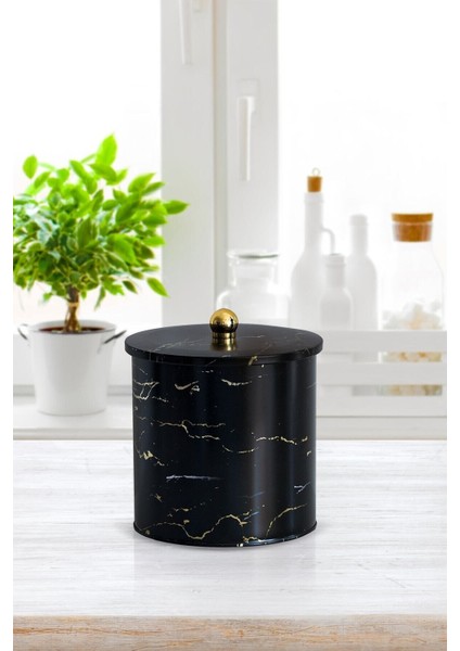 EF147-50 Metal Yuvarlak Kutu 175 x 180 mm Topuz Kulplu 4.5 lt