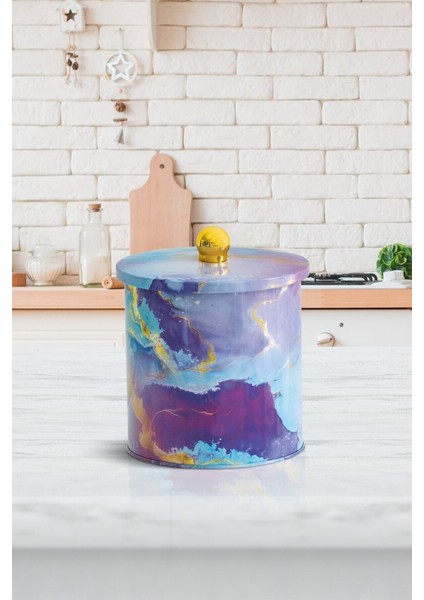 EF146-F0 Metal Yuvarlak Kutu 175 x 155 mm Topuz Kulplu 3.9 lt