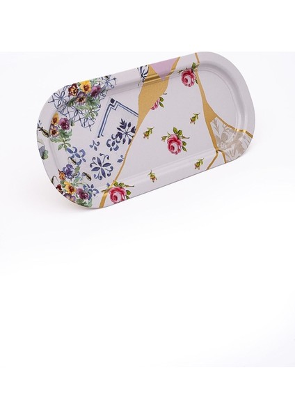 EE168-U5 Kint Sugi Desenli Oval Tepsi 16X35 cm modelleri