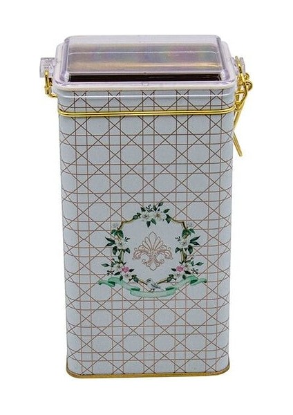 ER053-U7 Rosy Desenli Dikdörtgen Metal Saklama Kabı 8X10 cm fiyatları