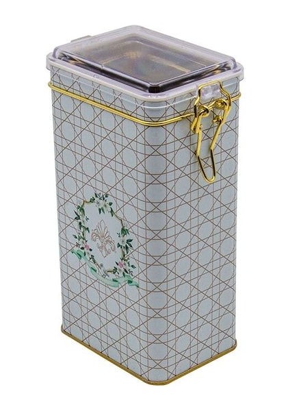 ER053-U7 Rosy Desenli Dikdörtgen Metal Saklama Kabı 8X10 cm modelleri