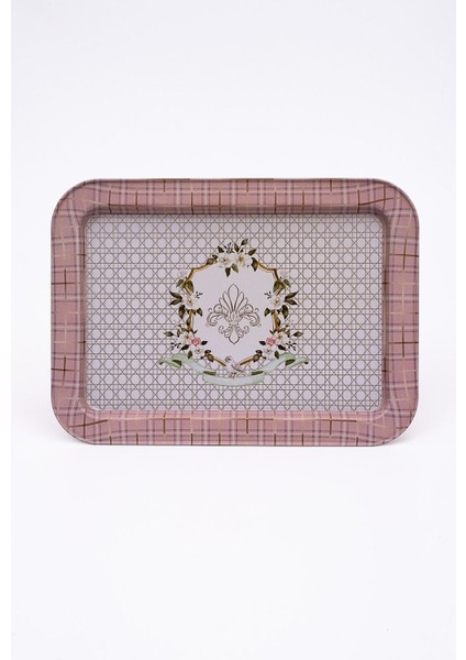 EE169-U7 Rosy Desenli Dikdörtgen Tepsi 32X43 cm fiyatları