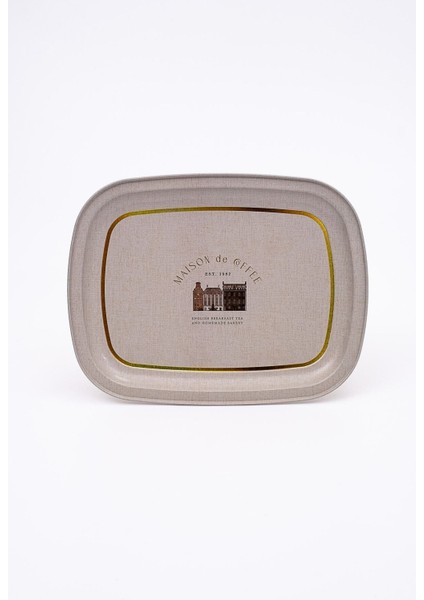 EE171-7F Azura Coffee Desenli Oval Tepsi 24X31 cm fiyatları