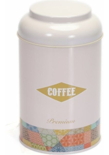 Etnik Desenli Kahve Saklama Kabı Metal 1.4 lt - Pembe fiyatları