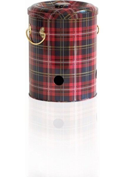 Ekose Desenli Metal Patates Soğan Saklama Kabı 5.6 lt - Kırmızı modelleri