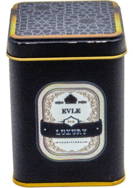 ER008-V2 Trellis Desenli Kare Metal Saklama Kabı 8x8 cm