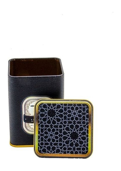 ER008-V2 Trellis Desenli Kare Metal Saklama Kabı 8x8 cm modelleri