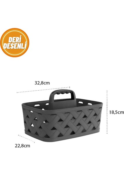 Deri Desenli Saplı Sepet fırsatları
