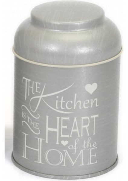 The Kitchen Heart Desenli Yuvarlak Metal Kutu, 9 x 11 cm, 0.6 lt modelleri
