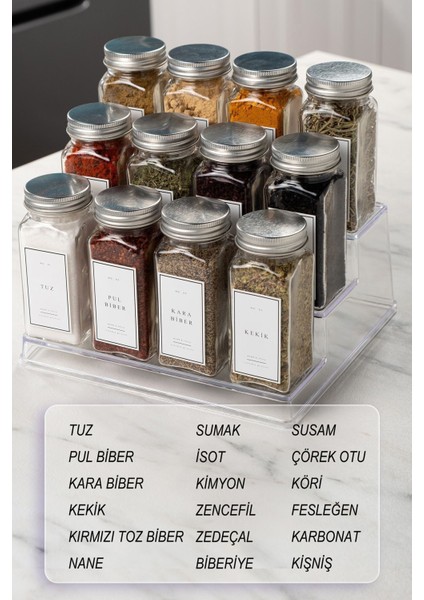 12'li Gümüş Katlı Stantlı Baharatlık Seti fiyatları