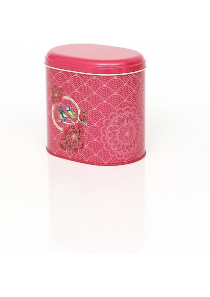 Çiçek Kuş Desenli Kırmızı Oval Saklama Kabı 108X150X130 mm 1,7 Lt EF004-D8 modelleri