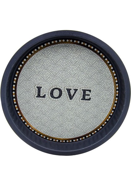 EE163-1E Mosaic Love Desenli Yuvarlak Tepsi 36 cm fiyatları