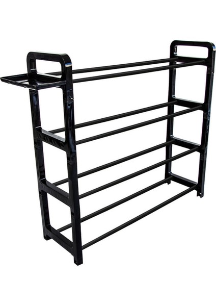 Siyah 4 Katlı Plastik Ayakkabılık Organizer Bölmeli, Ayakkabı Rafı, Ayakkabı Düzenleyici modelleri