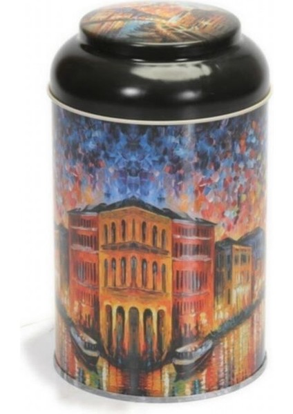 Afremov Desenli Metal Erzak Saklama Kabı 1.4 lt - Çok Renkli modelleri