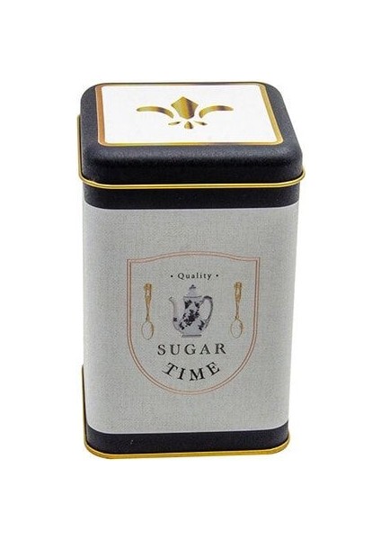 ER022-6F Azura Sugar Desenli Kare Metal Saklama Kabı 11X11 cm fiyatları