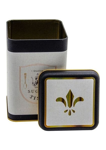 ER022-6F Azura Sugar Desenli Kare Metal Saklama Kabı 11X11 cm modelleri