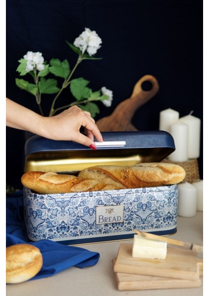 ER061-4A Azulejos Bread Desenli Ekmeklik 11,8 Lt