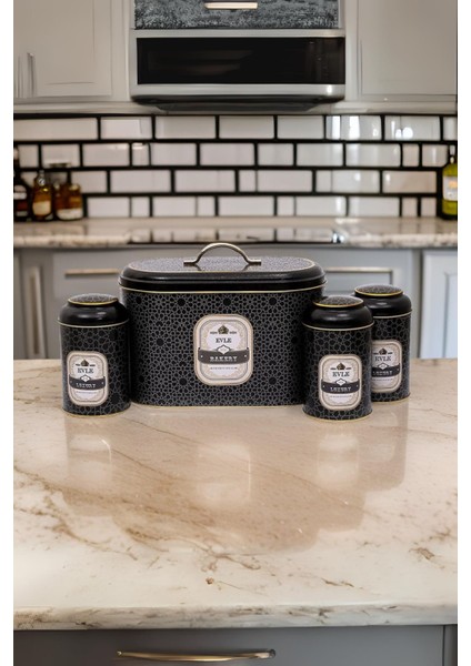 ERB02V2 Oval Ekmek Kutusu 4 Lü Set, Trellis