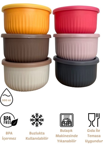 x Vipahmet Vakumlu Saklama Kabı 6'lı Set, 0,50 Lt fiyatları