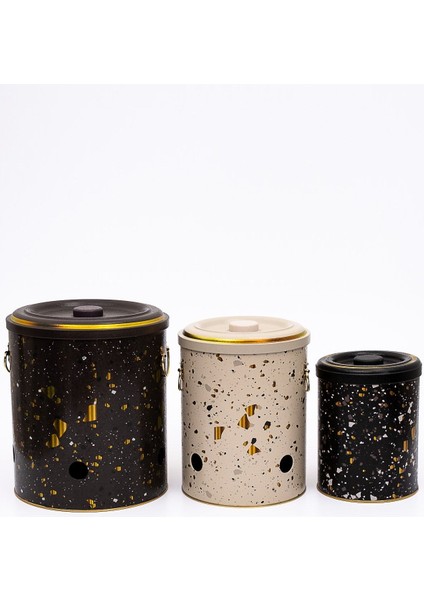 ERB29U4 Patates-Soğan-Sarımsak Saklama Kabı 3 Lü Set, Terrazzo fiyatları