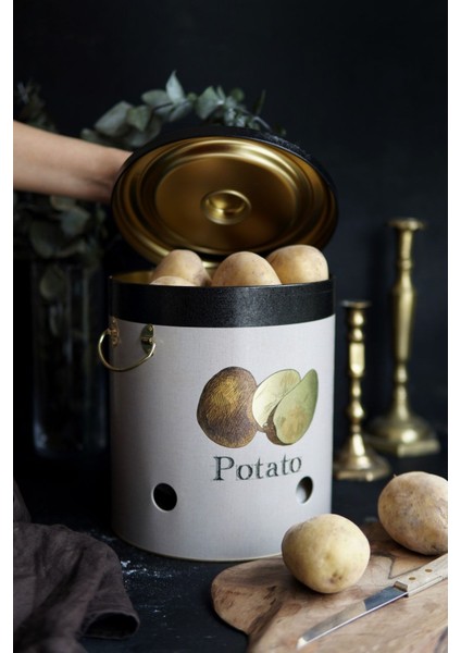 ER181-4M Azura Potato Desenli Patates & Soğanlık