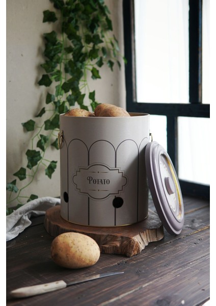 ER181-1M Retro Potato Desenli Patates & Soğanlık