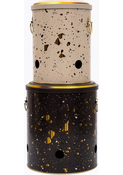 ERB23U4 Patates-Soğan Saklama Kabı 2 Li Set, Terrazzo fırsatları