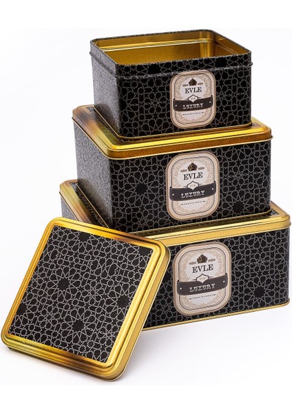 Erb13v2 Kare Saklama Kabı 3 Lü Set, Trellis fiyatları