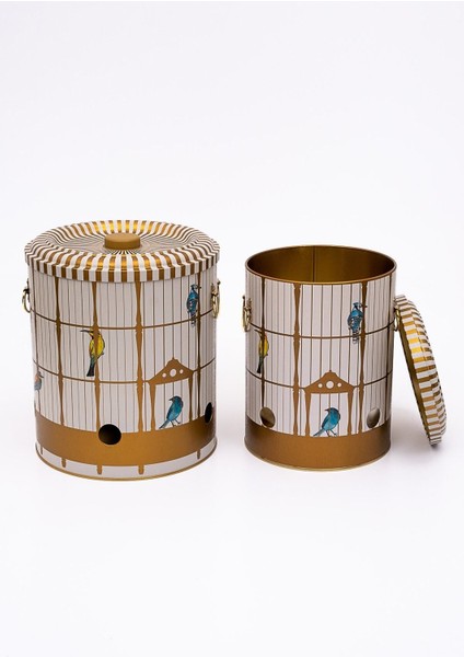 ERB23T7 Patates-Soğan Saklama Kabı 2 Li Set, Bird Cage modelleri
