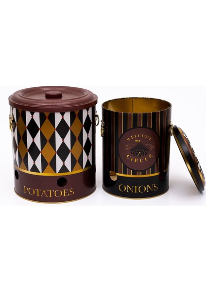 ERB23T8 Patates-Soğan Saklama Kabı 2 Li Set, Circus modelleri