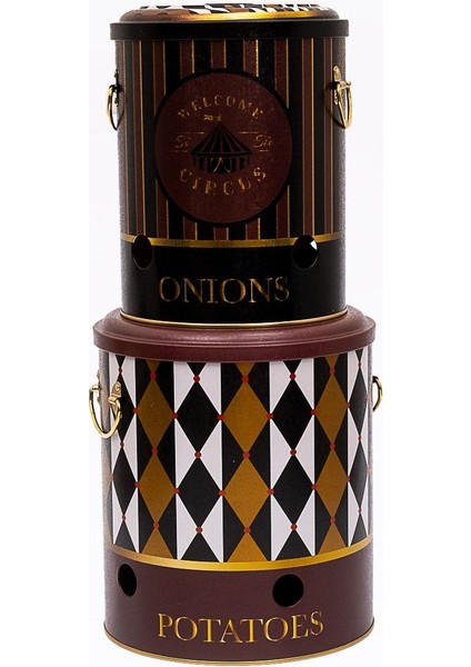 ERB23T8 Patates-Soğan Saklama Kabı 2 Li Set, Circus fırsatları