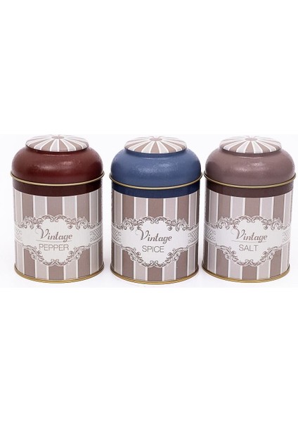 ERB05V5 Silindir Metal Saklama Kabı Ø90 3 Lü Set, Elegance modelleri