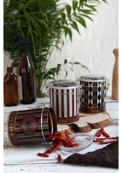 Erb19t8 Silindir Saklama Kabı Kilitli Ø90 3 Lü Set, Circus