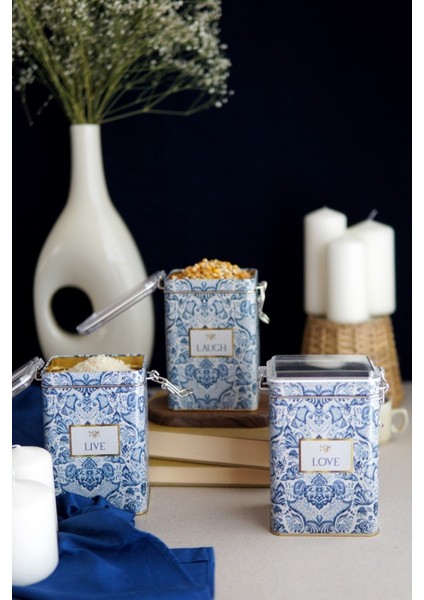 ERB21T6 Dikdörtgen Kilitli Saklama Kabı 75X100X150 3 Lü Set, Azulejos