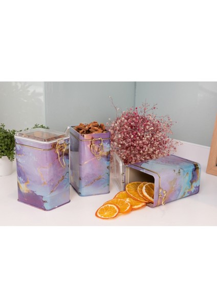 Dikdörtgen Kilitli Saklama Kabı 3'lü Set 75 x 100 x 150 Cm. Purple fiyatları