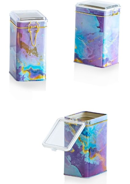 Dikdörtgen Kilitli Saklama Kabı 3'lü Set 75 x 100 x 150 Cm. Purple fırsatları