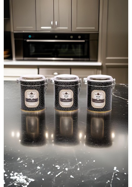 ERB18V2 Silindir Saklama Kabı Kilitli Ø105 3 Lü Set, Trellis