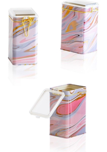 Dikdörtgen Kilitli Saklama Kabı 3'lü Set 75 x 100 x 150 Cm. Pink fırsatları