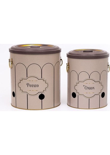 ERB23U6 Patates-Soğan Saklama Kabı 2 Li Set, Retro fiyatları