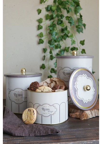 ERB31U6 Yuvarlak Kutu Ø175, Topuz Kulp, 3 Lü Set, Retro fiyatları