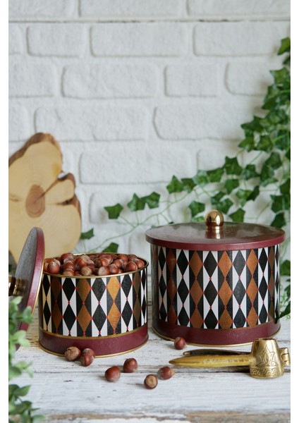 Circus Desenli Metal Saklama Kabı Seti - 2'li Set (1,3 Lt - 2,9 Lt) ERB53T8 fiyatları